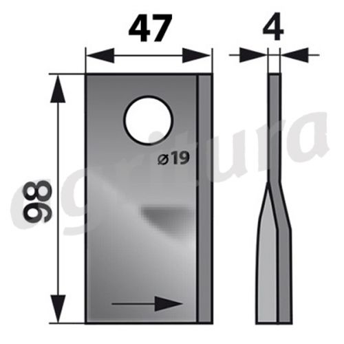 Lama diritta sinistra - A08578