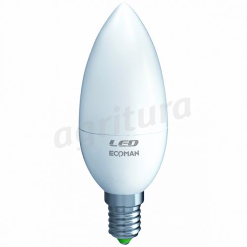 Ecoman 0008 Led Mini Candela 3W E14 Luce Calda