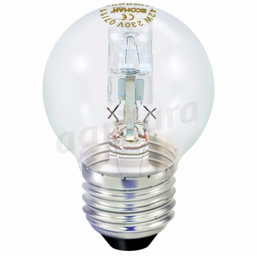 Ecoman Halogen  Kugel E27 42W 2700K Glühbirne