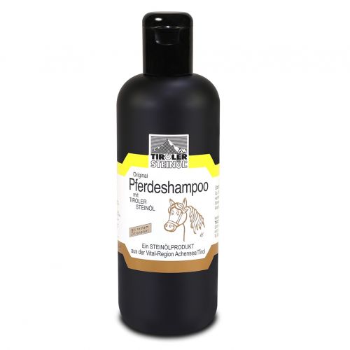 Shampoo per cavalli con olio di roccia tirolese