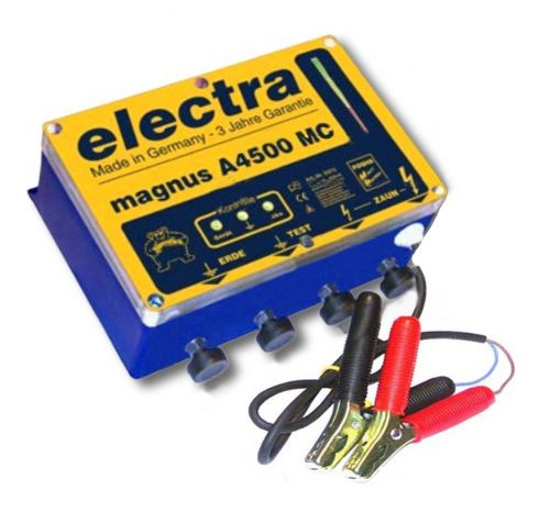 Elettrificatore magnus- A4500 MC 12V per lunghi recinti e dissuatore per cervi.