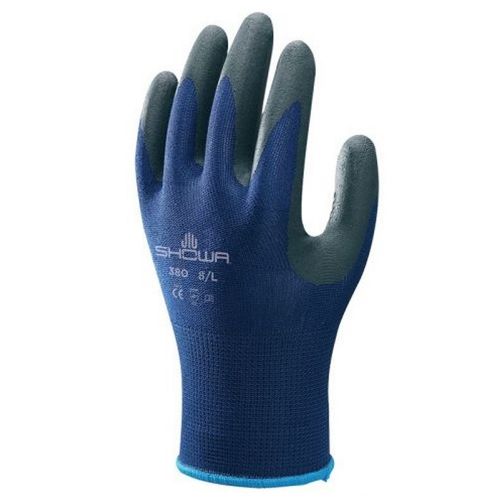 SHOWA 380 Nitril Handschuhe Blau/schwarz - single