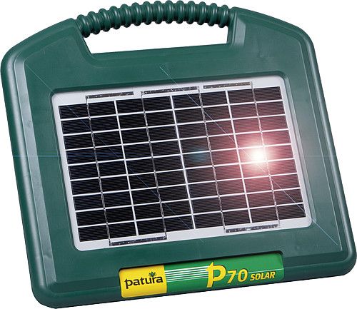 P70 Energiser solare con integr. solarpanel 2.6 W + 12 V / 7 batteria al gel-cell Ah 