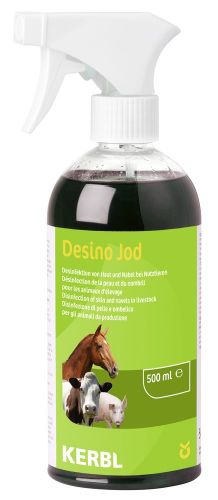 Desinfektionsspray Desino Jod * Jodhaltiges Haut- und Nabelspray für alle Tierarten