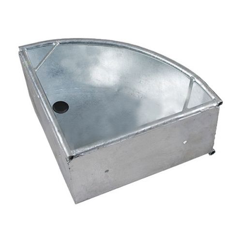 Angolo Trough 44 x 44 x 25 cm, zincato - 332111