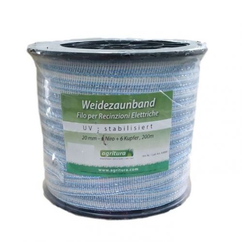 Weidezaunband 20mm 6 N+6Ku. 200M