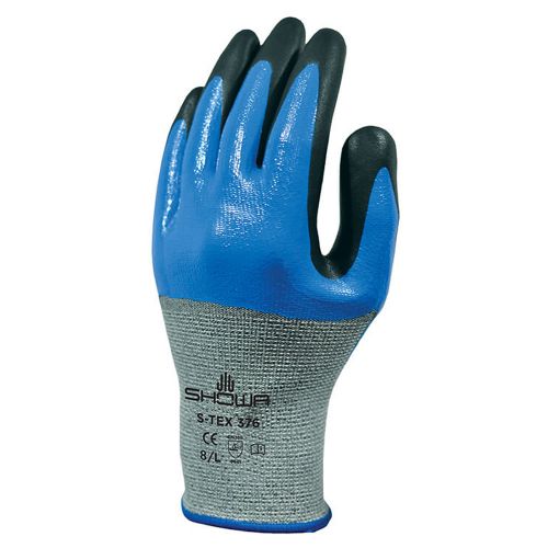 SHOWA S-TEX 376 Attrezzature per sicurezza Guanti Blu su nero - singolo