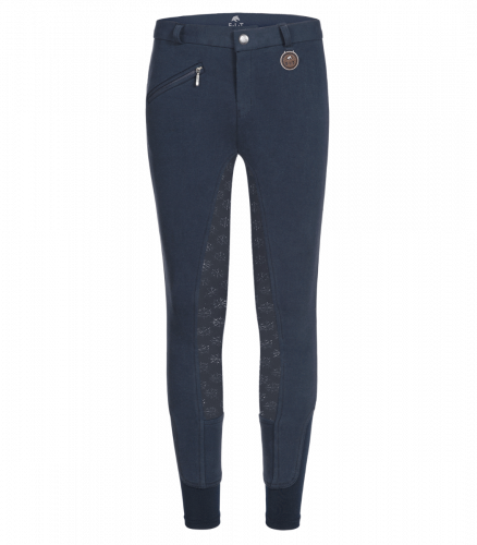 Pantaloni da equitazione Thermo Fun blu 164