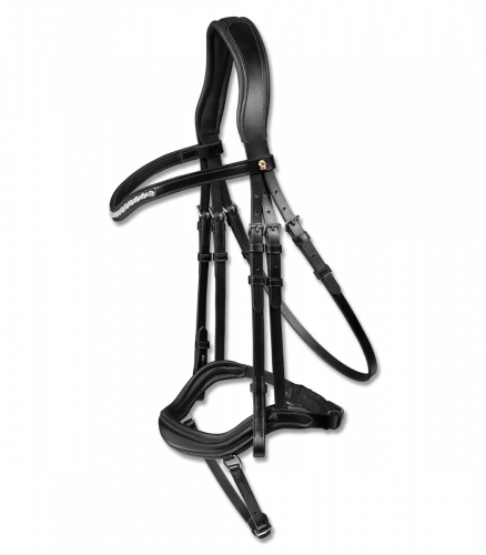 Briglia Snaffle Newshap nero WB