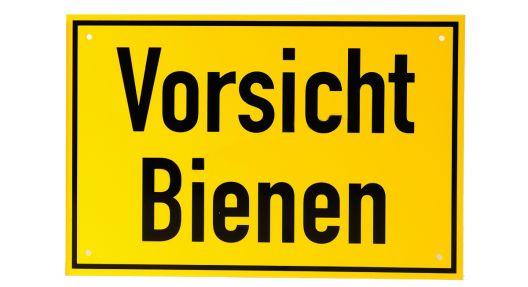 Warnschild Vorsicht Bienen