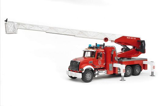 MACK Granite Feuerwehrauto mit Drehleiter und Wasserpumpe-BRD-2821-BRD-2821