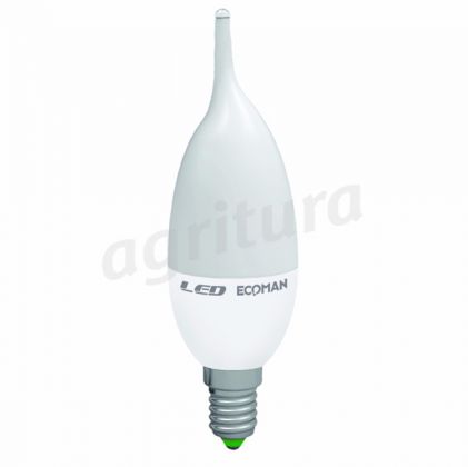 Ecoman 0015 Led Colpo di Vento 6W E14 Luce Calda