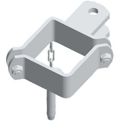 Schelle Quadrat 90 mm, 1 Halter, vz 