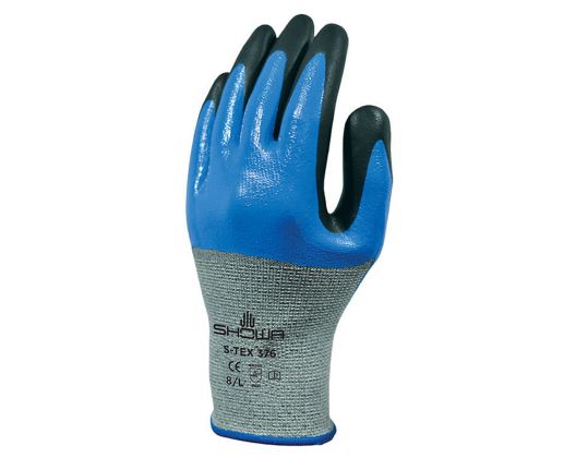 SHOWA S-TEX 376 Attrezzature per sicurezza Guanti Blu su nero - singolo