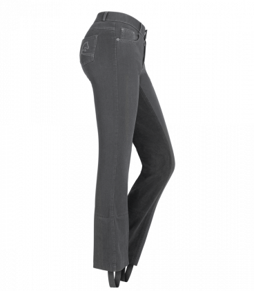 Jeans jodhpur pantaloni grigio chiaro 44