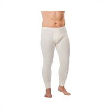 Pantalone lungo maglia fine - bianco naturale